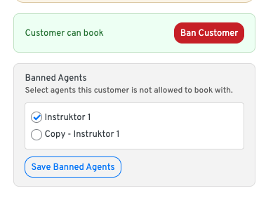 Booking rules